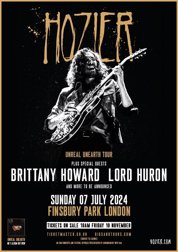 hozier poster 2024 london