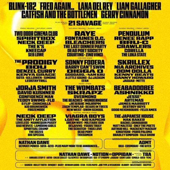 reading festival poster