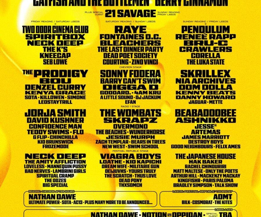 reading festival poster