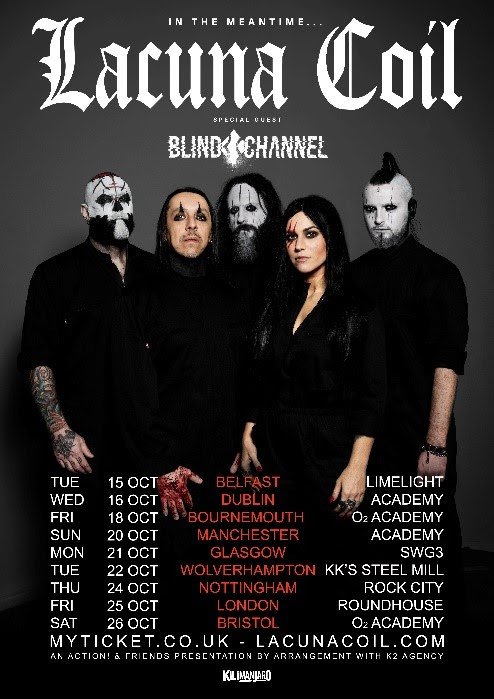 lacuna coil tour poster