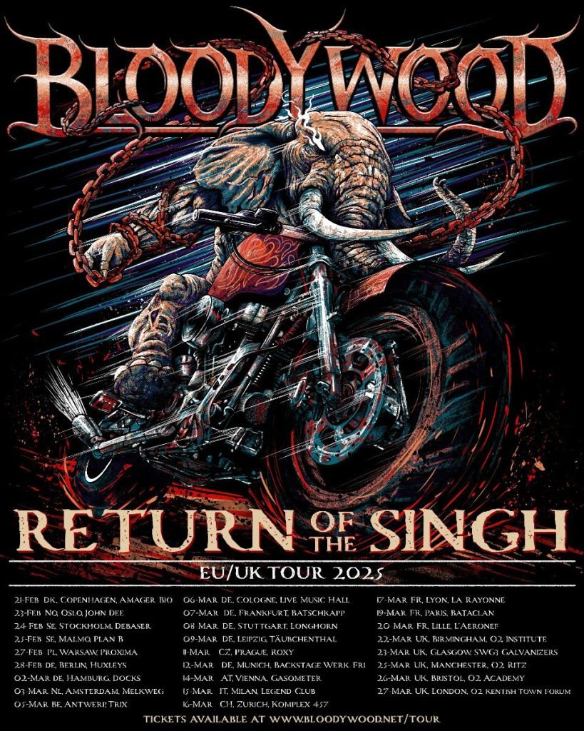 bloodywood tour return of the singh tour 2025 cover