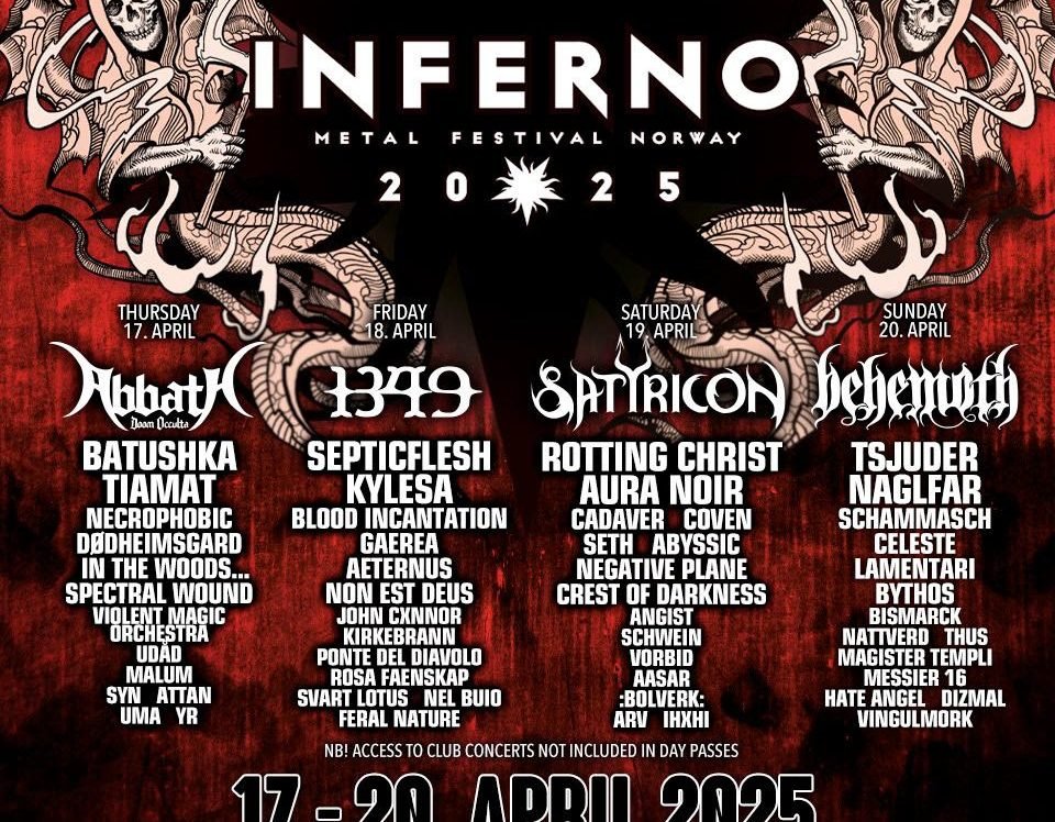 inferno 2025 poster final line up