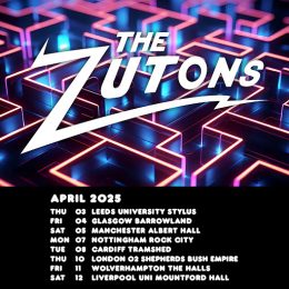 the zutons 2025 tour poster