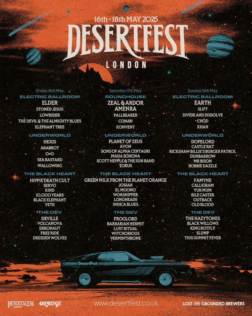 Desertfest Stage Split Poster 2025