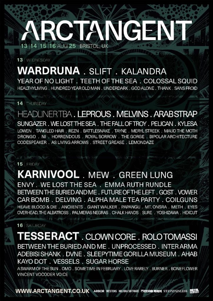 arctangent festival 2025 poster tour