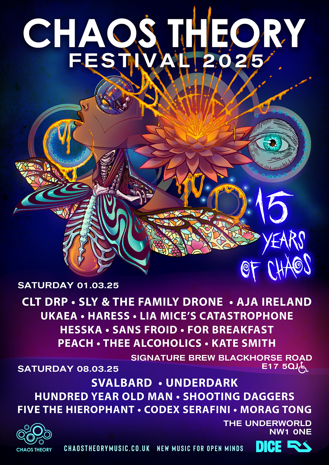 8th MARCH | CHAOS THEORY FESTIVAL: 15 YEARS OF CHAOS